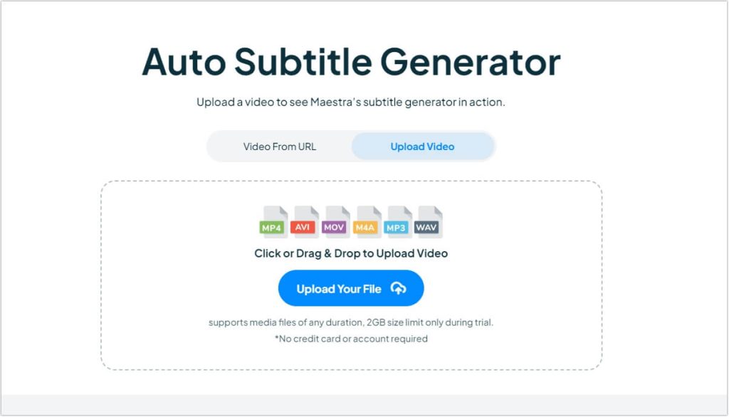 maestra subtitle generator