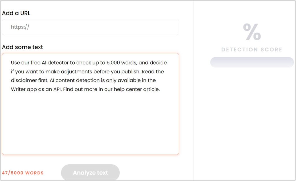 Writer AI Content Detector