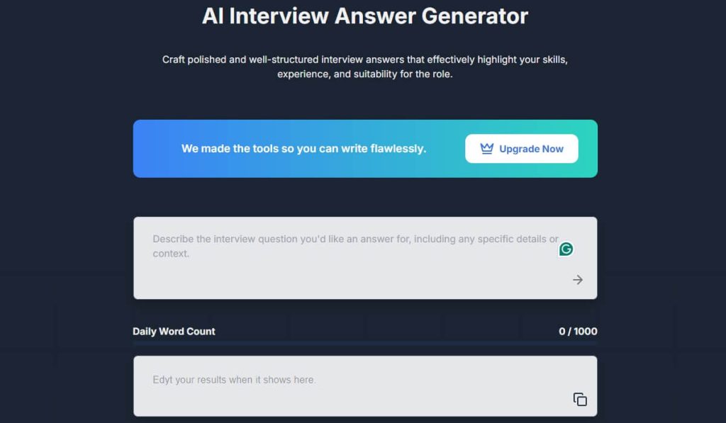edyt-ai-interview-answer-generator