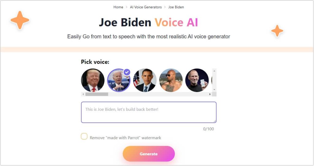 parrotai-ai-joe-biden-voice-generator