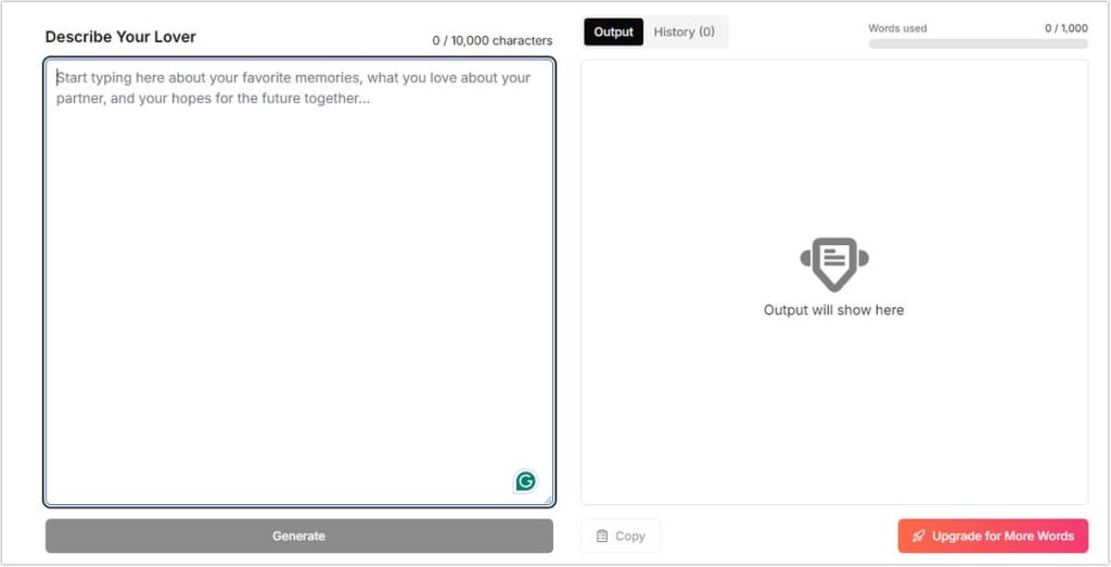 typli-ai-love-letter-generator