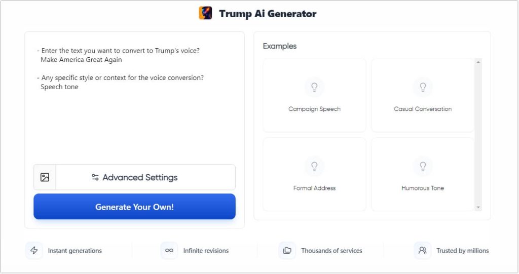 vondy-trump-ai-generator