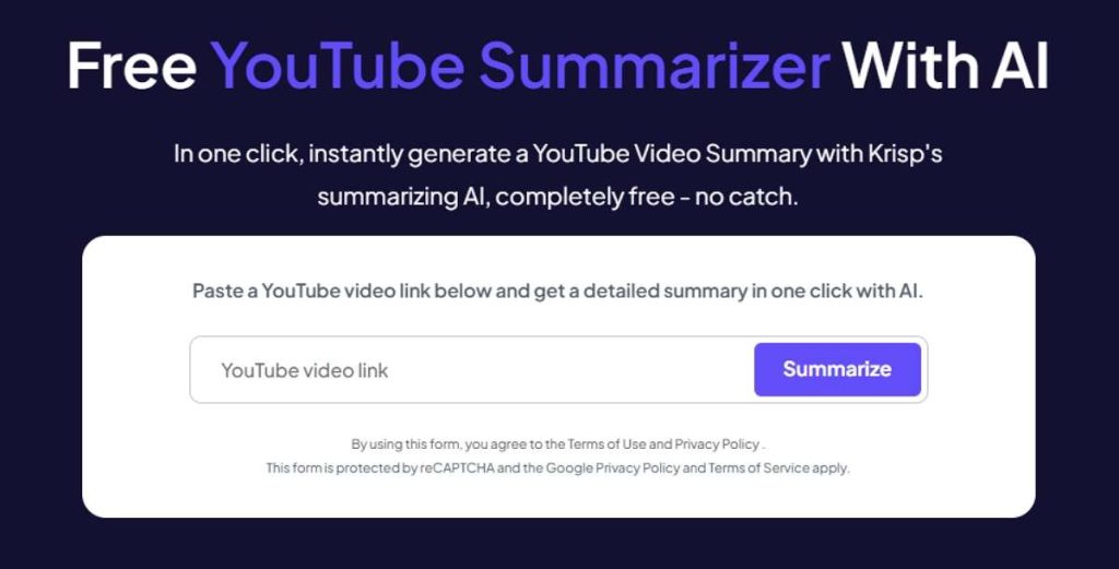 krisp-ai-youtube-video-summarizer