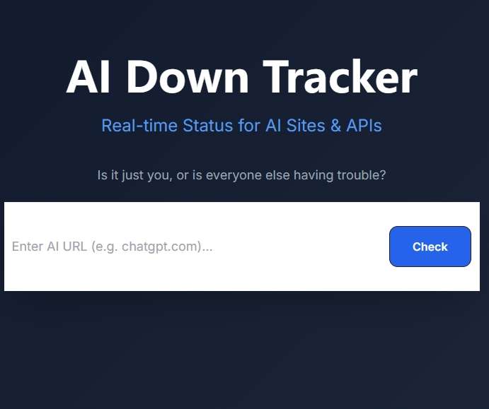 AI Down Tracker